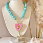 Collar Turquesa Cuore Rosa Mare💕🌊 - Miniatura 2