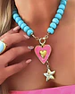 Collar Turquesa Cuore Rosa Mare💕🌊 - Miniatura 1