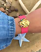 Pulsera Tejida Corazón detente Fucsia Gold  - Miniatura 3