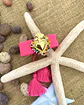 Pulsera Tejida Corazón detente Fucsia Gold  - Miniatura 4