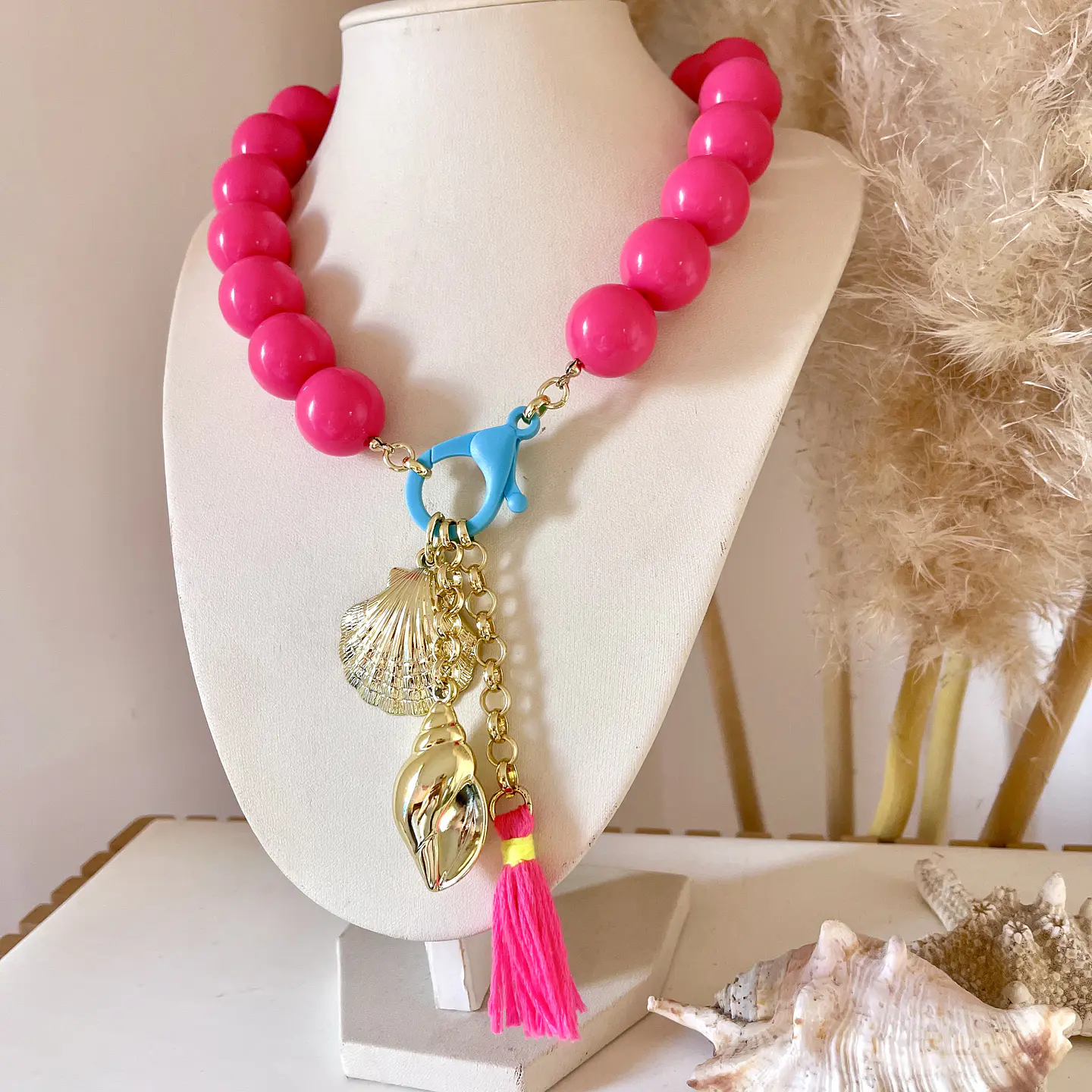 Collar Pink Ocean Vibes 💕🐚 🌊💛 5