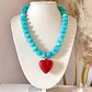 Collar Turquesa Cuore Rosso❤️🩵🌊 - Miniatura 1