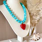 Collar Turquesa Cuore Rosso❤️🩵🌊 - Miniatura 4