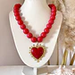 Collar Maxi Corazon Sagrado Rojo  ❤️‍🔥✨ - Miniatura 2