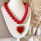 Collar Maxi Corazon Sagrado Rojo  ❤️‍🔥✨ - Miniatura 6