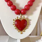 Collar Maxi Corazon Sagrado Rojo  ❤️‍🔥✨ - Miniatura 4