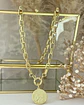Collar Moneda Francesa Eslabones rectangulares gold - Miniatura 6