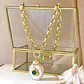 Collar Cuarzo Drusa Verde Gold  - Miniatura 6