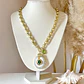 Collar Cuarzo Drusa Verde Gold  - Miniatura 4