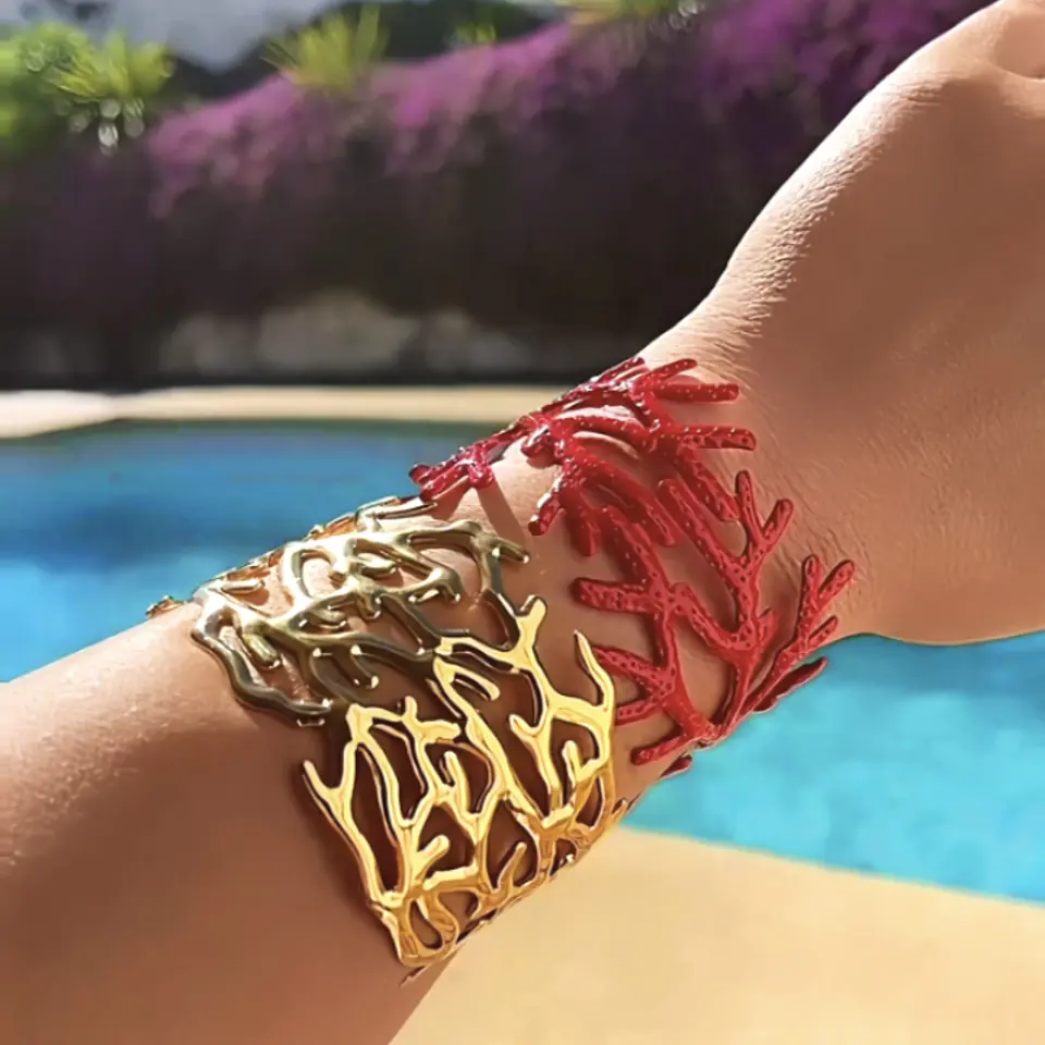 Maxi Brazalete Coral Gold 🪸💛 2