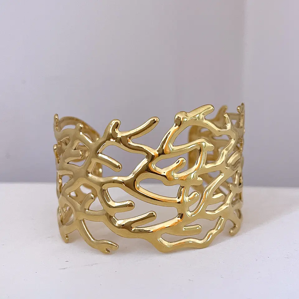 Maxi Brazalete Coral Gold 🪸💛 3