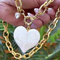 Collar Maxi Corazón Blanco Gold - Miniatura 2