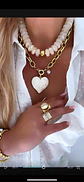Collar Maxi Corazón Blanco Gold - Miniatura 5