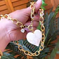Collar Maxi Corazón Blanco Gold - Miniatura 6
