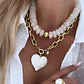 Collar Maxi Corazón Blanco Gold - Miniatura 8