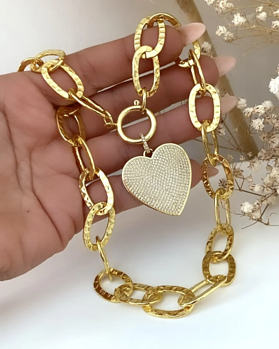 Collar Cuore Mio full circones Gold 3