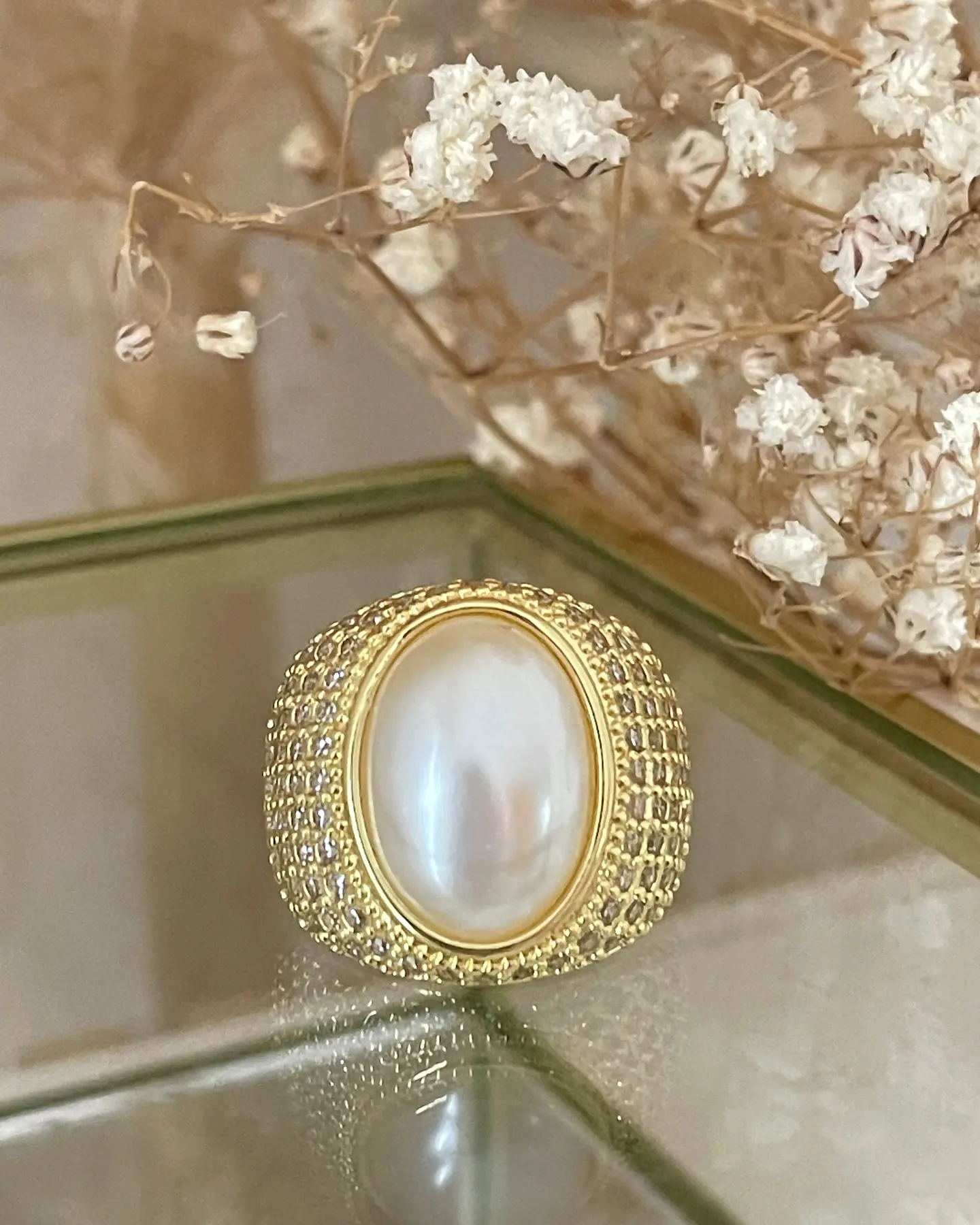 Maxi Anillo Versailles Perla y Circones gold 5