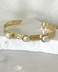 Pulsera Esclava Leonora Triple Perlas Gold - Miniatura 3