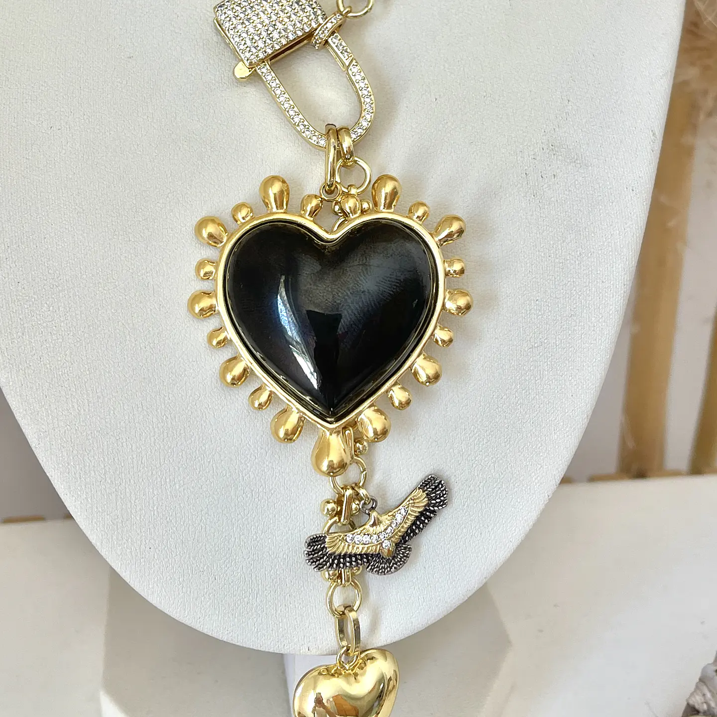 Collar Maxi Corazon Luxury Black & Gold 2