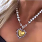 Collar Maxi Corazón Sagrado Silver & Gold  - Miniatura 1