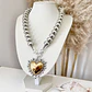 Collar Maxi Corazón Sagrado Silver & Gold  - Miniatura 7
