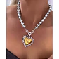 Collar Maxi Corazón Sagrado Silver & Gold  - Miniatura 9
