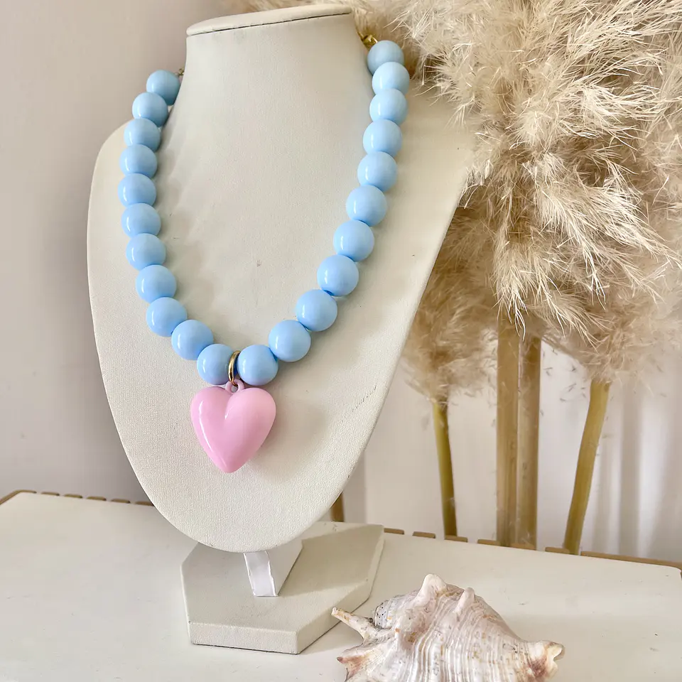 Collar Skyblue Pink 🩵🌸🌸 3