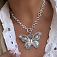 Collar Maxi Mariposa Silver - Miniatura 1
