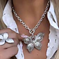 Collar Maxi Mariposa Silver - Miniatura 3