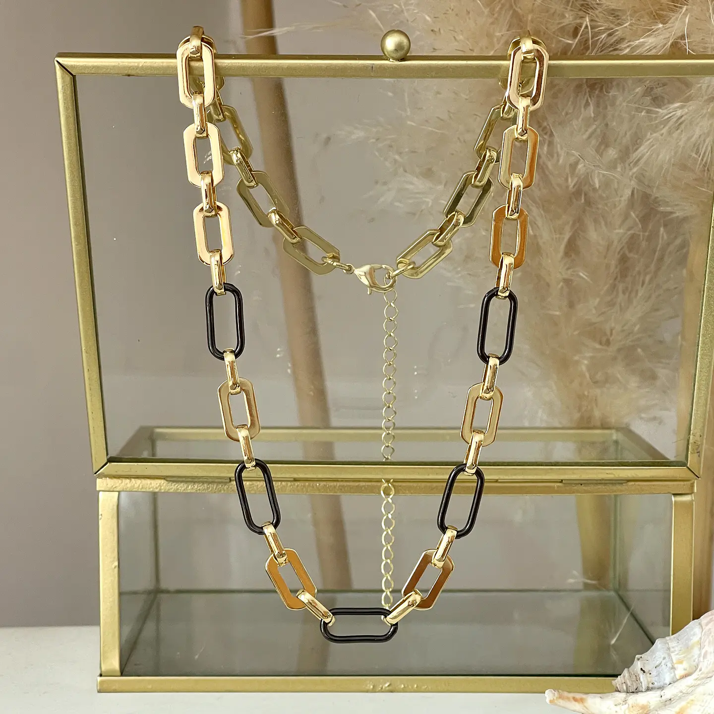 Collar Choker Black & Gold 4