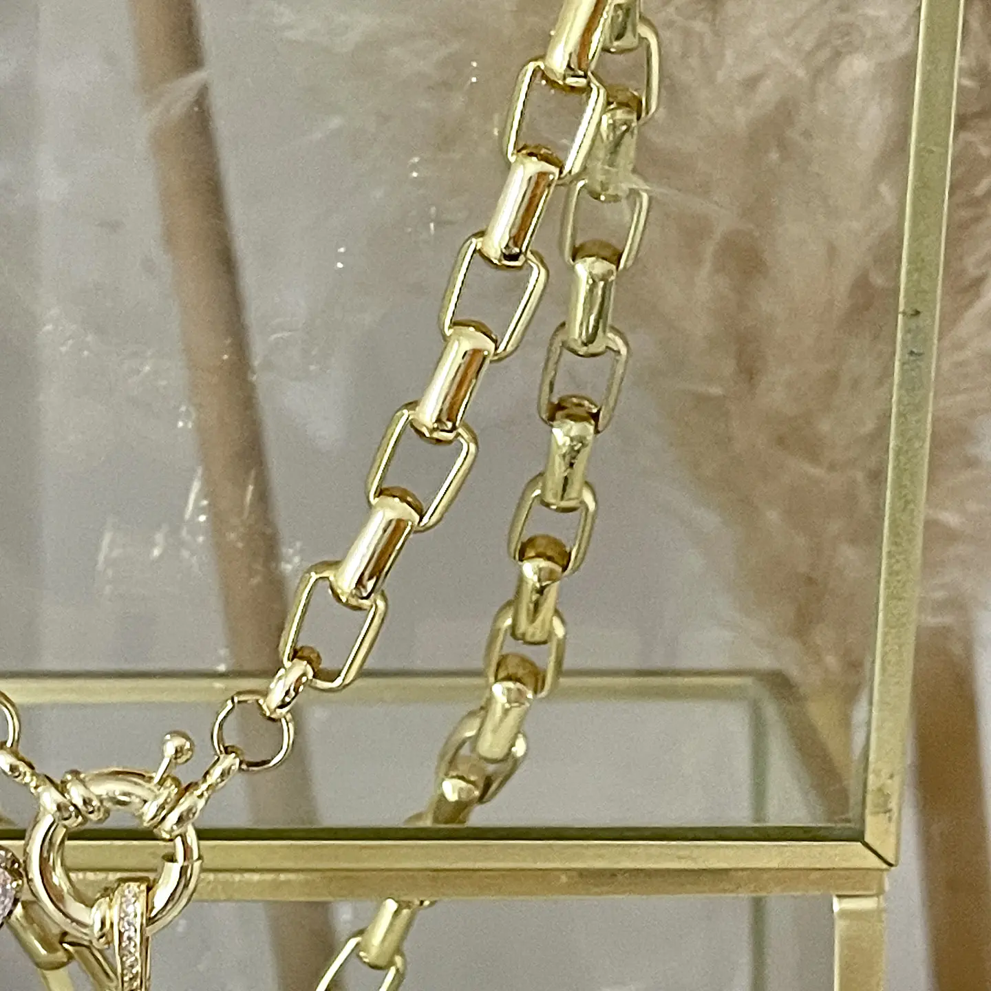 Collar Maxi Cruz Cristales Gold 4