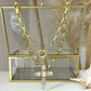 Collar Maxi Cruz Cristales Gold - Miniatura 2
