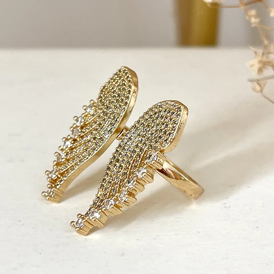 Anillo Maxi Alas full Circones Gold 2