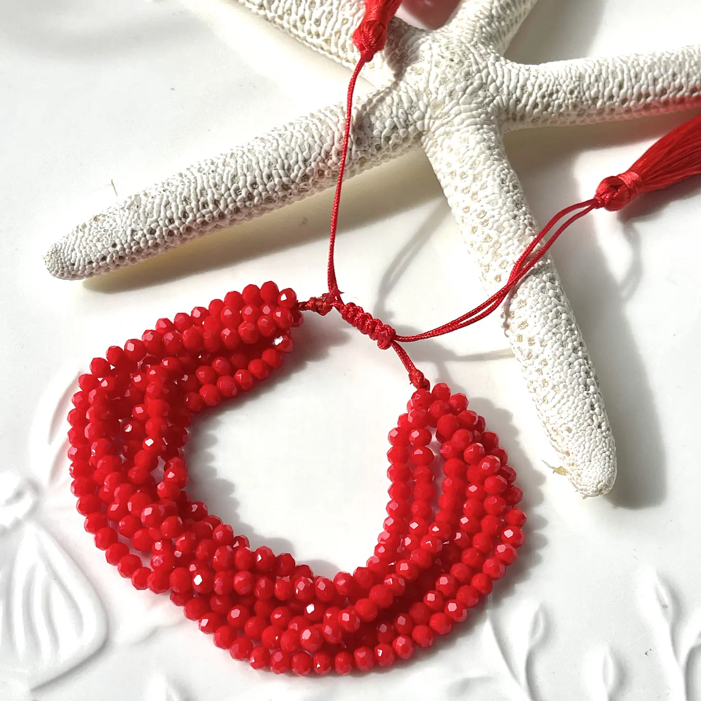 Brazalete Boho Chic Miyuki Red❤️ 1