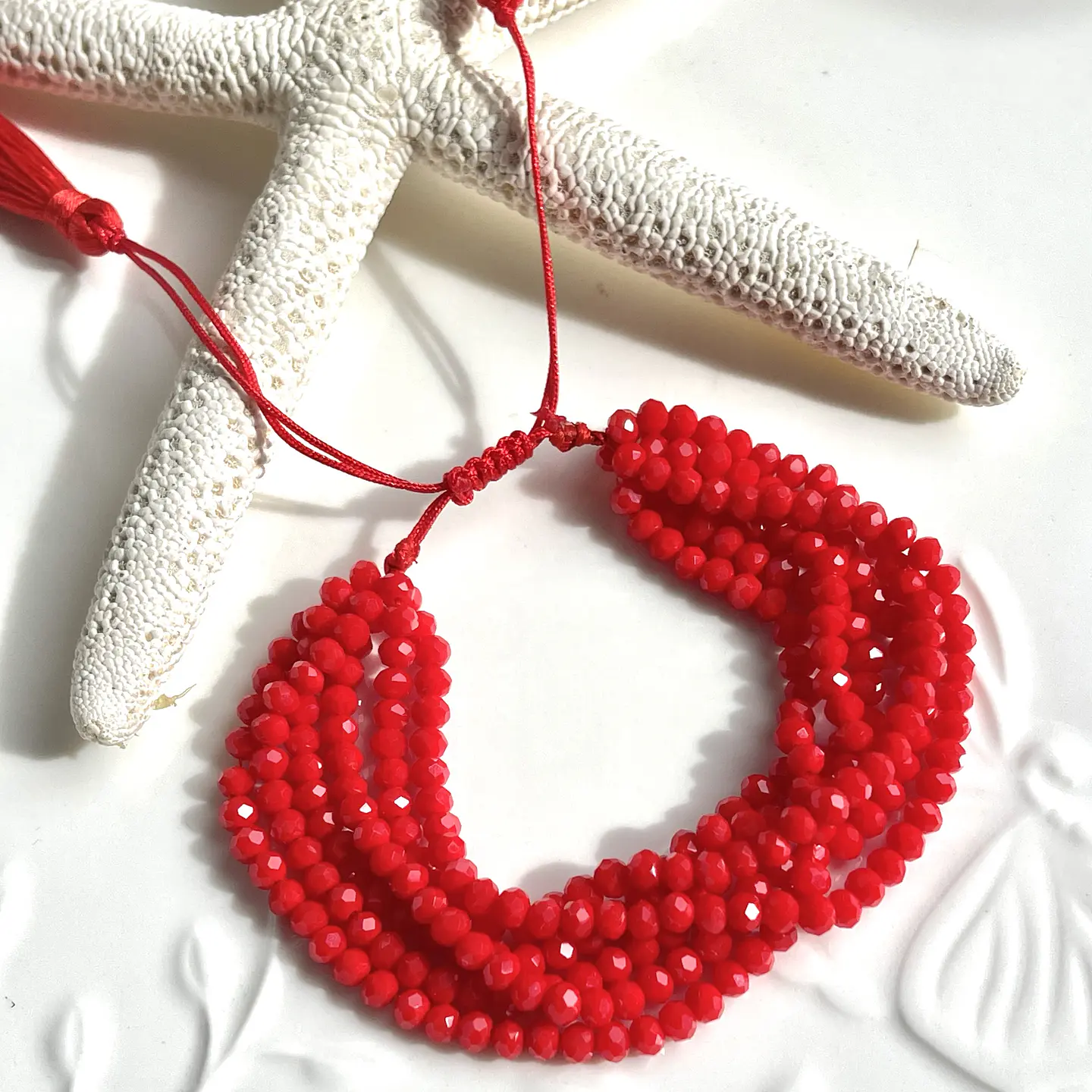 Brazalete Boho Chic Miyuki Red❤️ 3