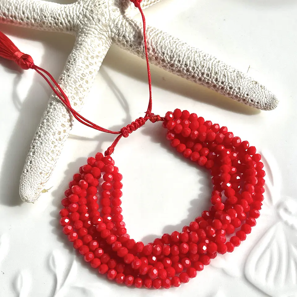 Brazalete Boho Chic Miyuki Red❤️ 3