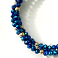 Pulsera Triple Cristales Azules Gold 💙 - Miniatura 4