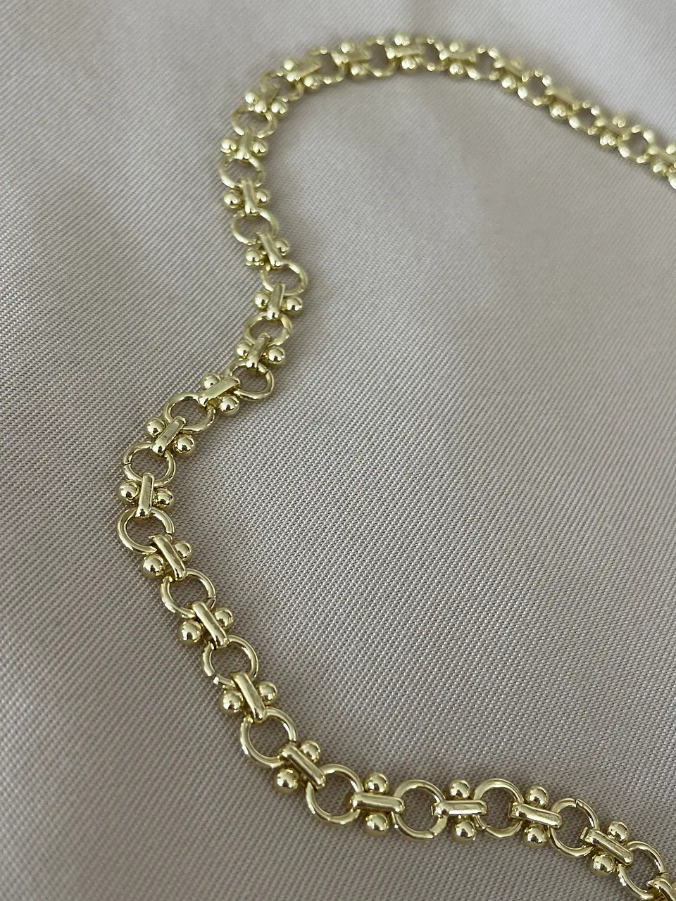 Collar Nudo de Bruja eslabones mixtos Gold 5