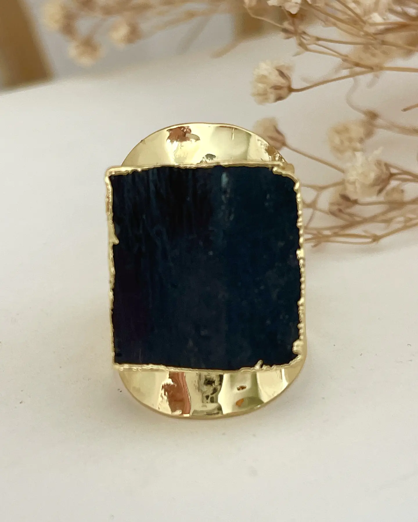 Anillo Maxi Turmalina Negra  2