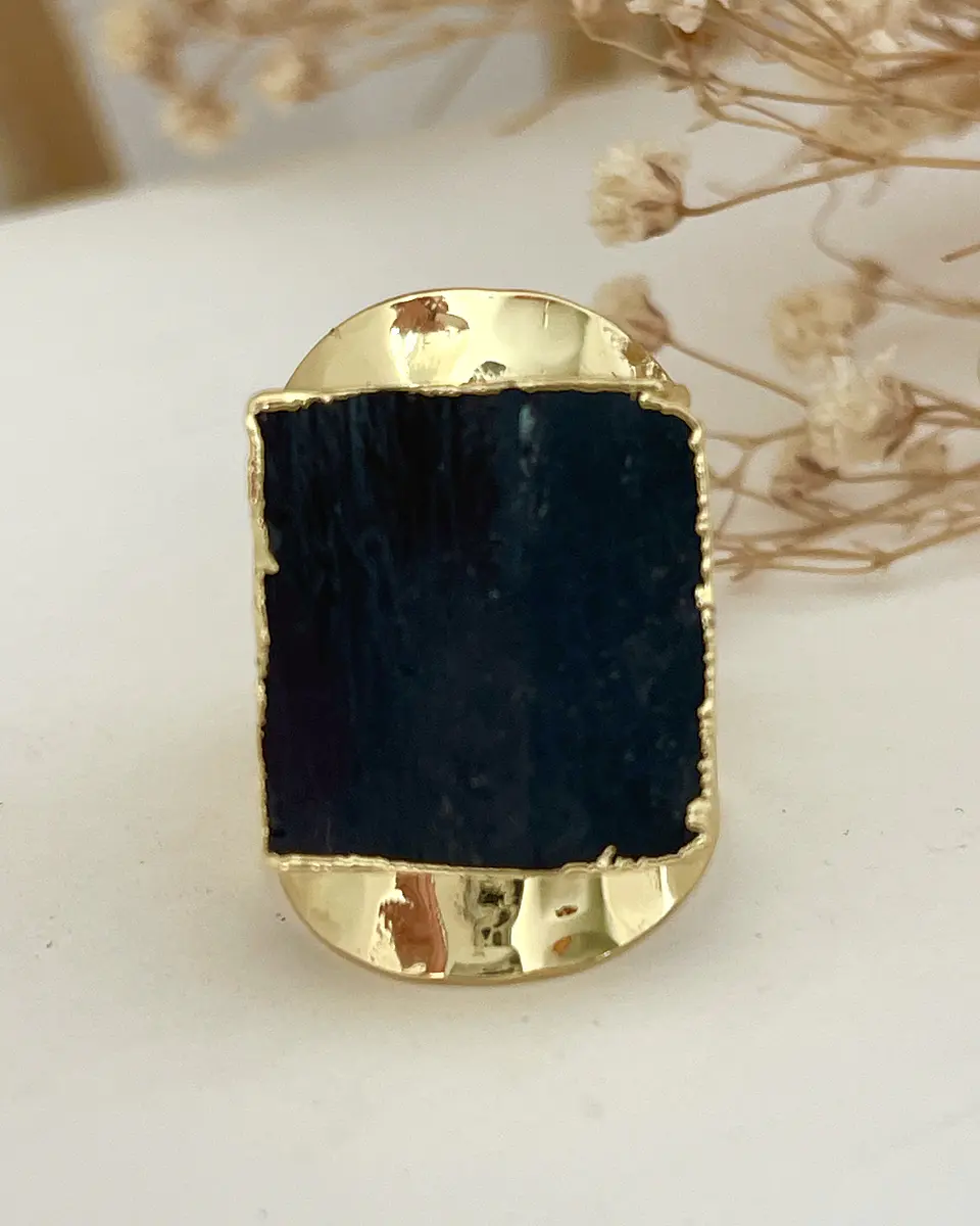Anillo Maxi Turmalina Negra  2