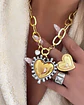 Collar Maxi Corazon Luxury Silver &Gold  - Miniatura 3