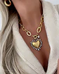 Collar Maxi Corazon Luxury Silver &Gold  - Miniatura 5