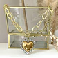 Collar Maxi Corazon Luxury Silver &Gold  - Miniatura 6