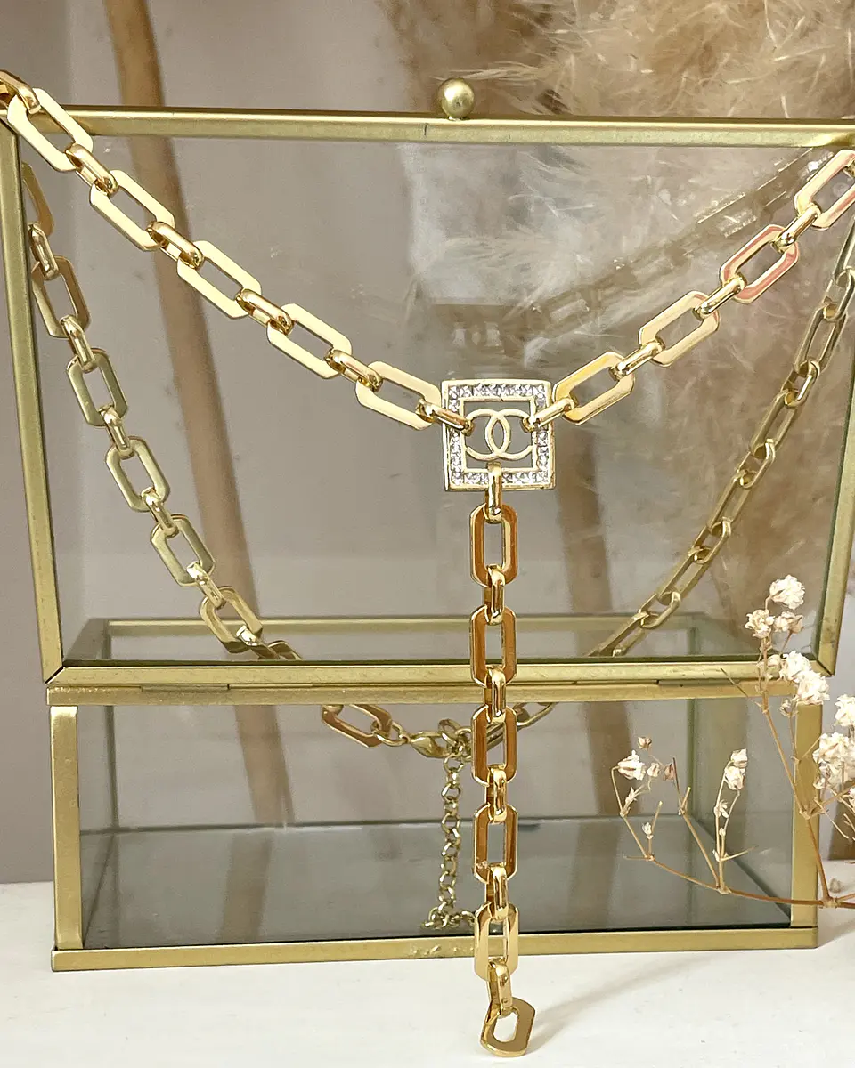 Collar Infinito Lariat Gold 5