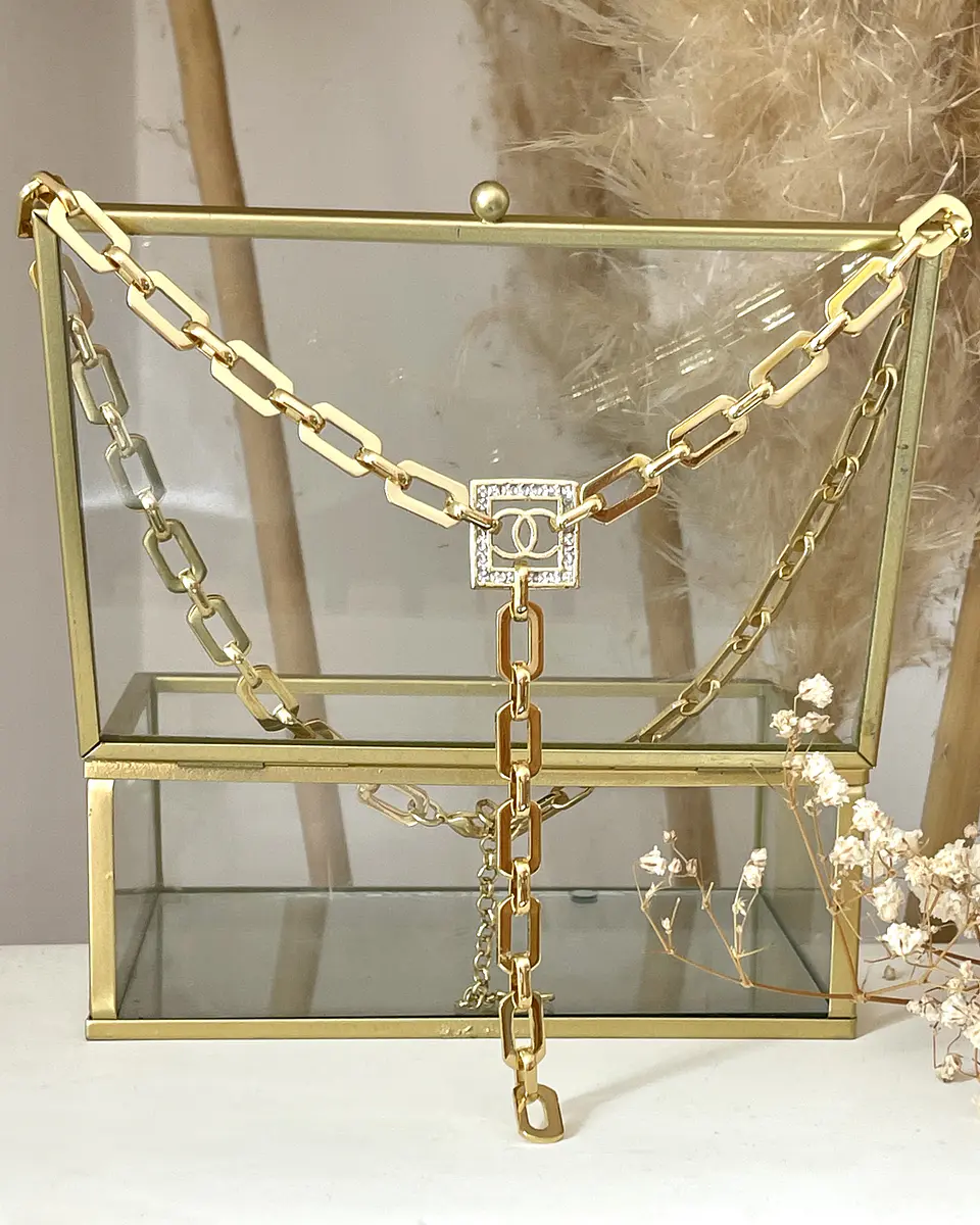 Collar Infinito Lariat Gold 2
