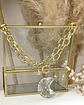 Collar XL Maxi Luna Cuarzo Maxi Eslabones gold - Miniatura 4