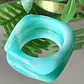 Maxi Brazalete Turquesa Geométrico  - Miniatura 3