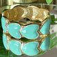 Maxi brazalete Corazones Turquesa Gold - Miniatura 1