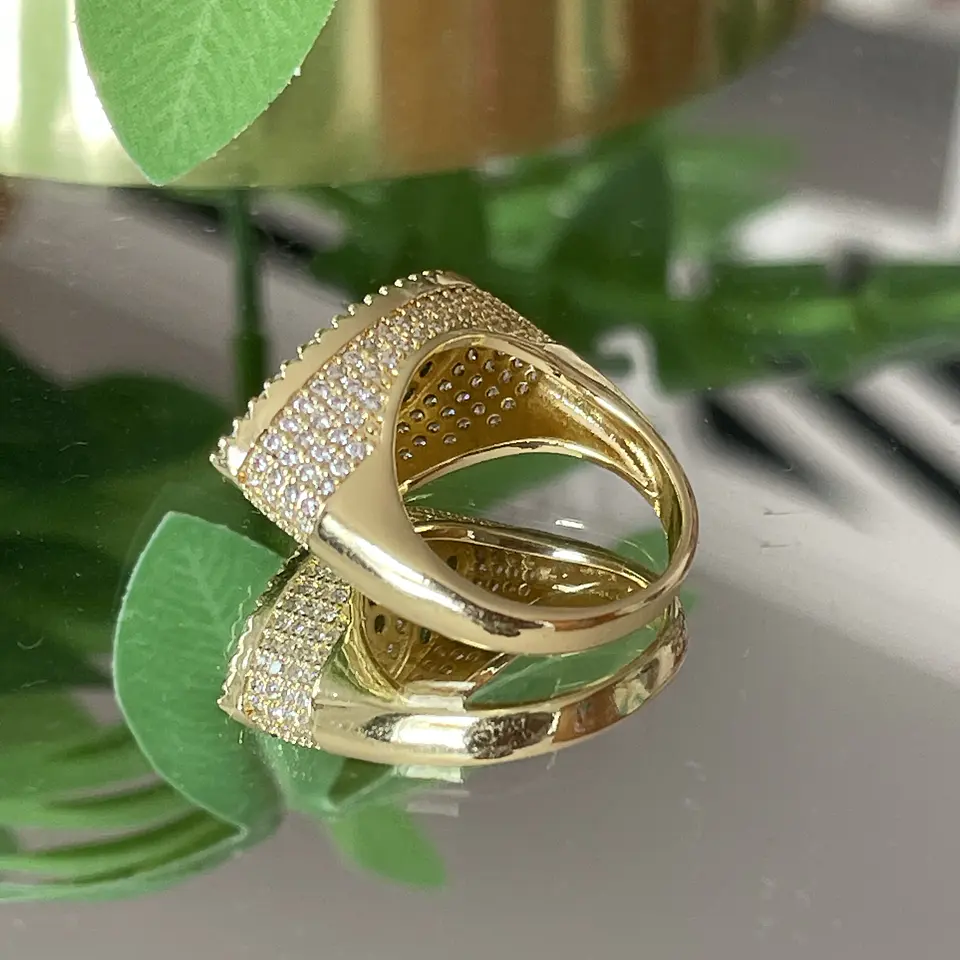 Maxi anillo Ojo Turco Turquesa Gold Circones   4