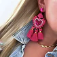 Maxi Aros Corazón Detente Miyuki Fucsia Gold - Miniatura 5
